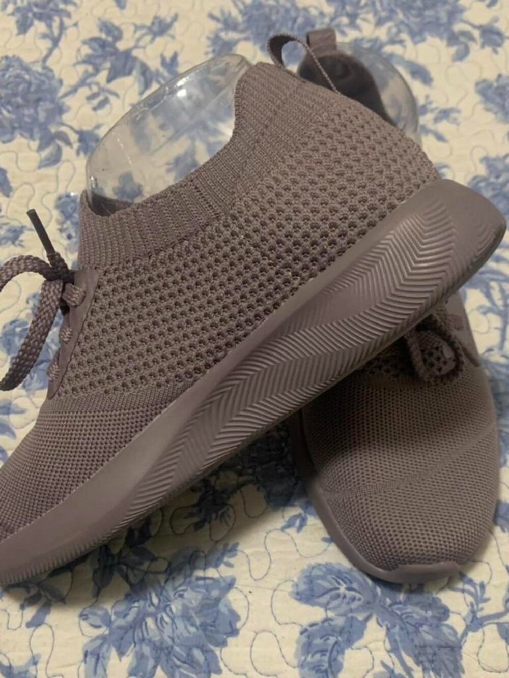 Skechers Women's Grey and Purple Trainers